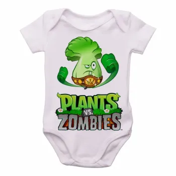 Body Bebê Infantil plants vs zombies game brocolis - Foto 2