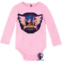 Body Bebê Infantil Sonic jogo arcade - Foto 4