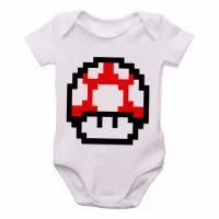 Body Bebê Infantil Mario Mushroom cogumelo - Foto 3