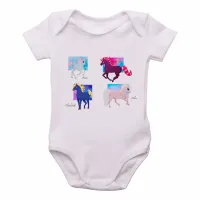 Body Bebê Infantil cavalo de fogo princesa sarah - Foto 3