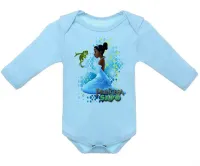 Body Bebê Infantil A princesa e o Sapo vestido - Foto 2