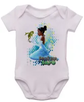 Body Bebê Infantil A princesa e o Sapo vestido - Foto 3