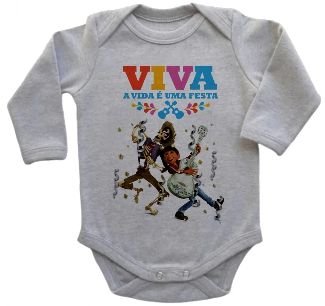 Body Bebê Infantil A vida é uma festa