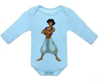 Body Bebê Infantil Aladim disney jasmine namorado - Foto 2