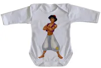 Body Bebê Infantil Aladim disney jasmine namorado - Foto 3