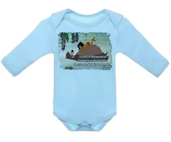 Body Bebê Infantil Balu urso mogli menino lobo disney - Foto 2