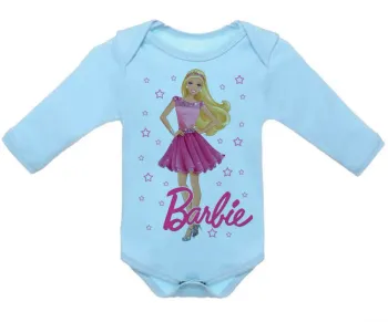 Body Bebê Infantil Barbie rosa boneca - Foto 2
