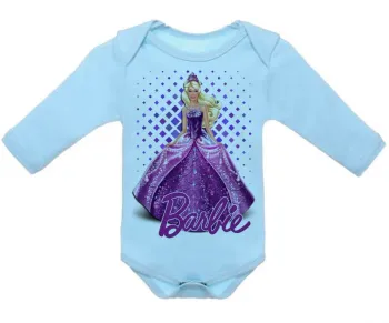 Body Bebê Infantil Barbie roxa boneca - Foto 2