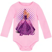 Body Bebê Infantil Barbie roxa boneca - Foto 4