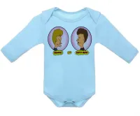 Body Bebê Infantil Beavis and Butt head balões rosa - Foto 2