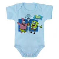 Body Bebê Infantil Bob Esponja Patrick Lula Molusco - Foto 2