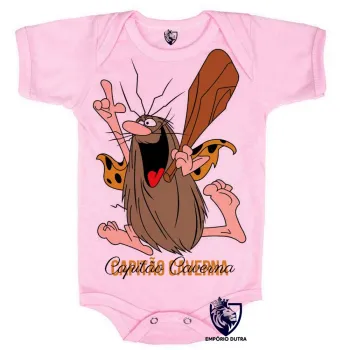 Body Bebê Infantil Capitão Caverna super heroi antigo - Foto 2