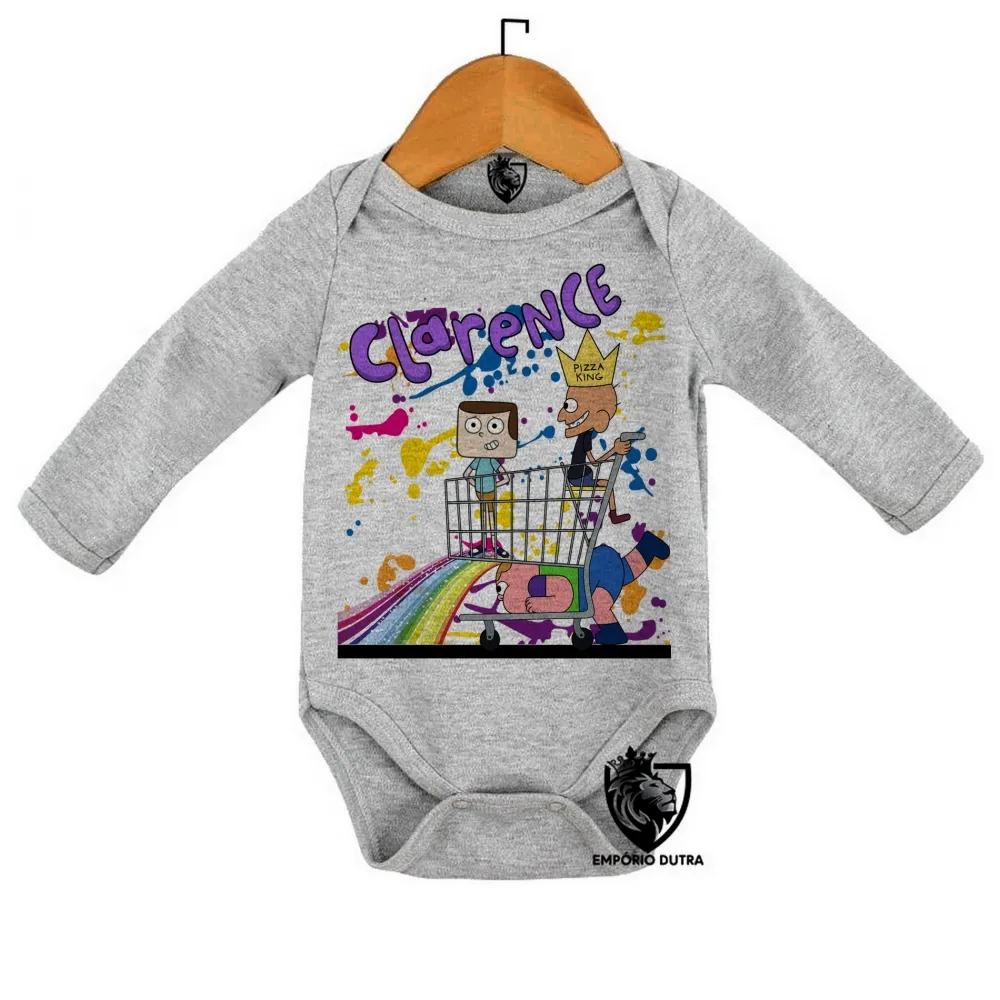 Body Bebê Infantil Clarêncio otimista supermercado
