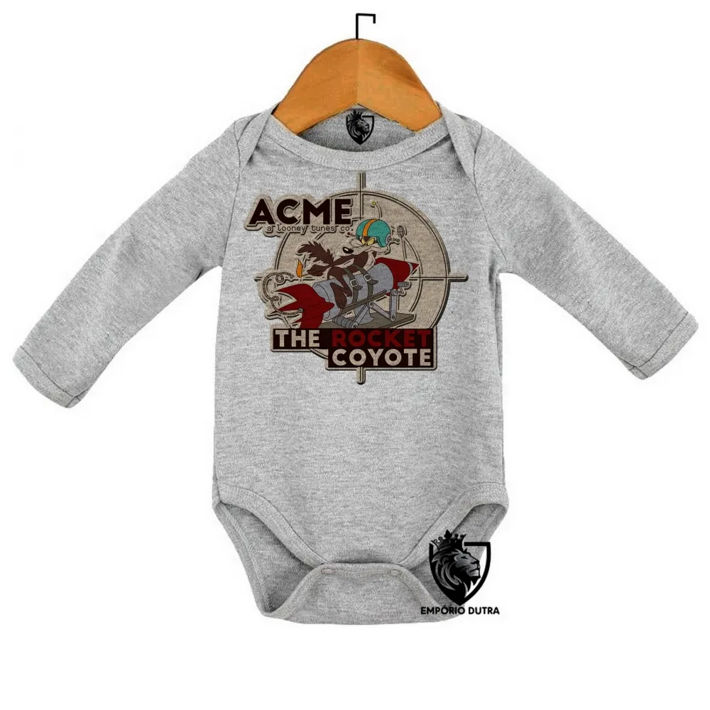 Body Bebê Infantil Coiote ACME foguete papaleguas