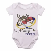 Body Bebê Infantil Coiote e Papaléguas foguete - Foto 4