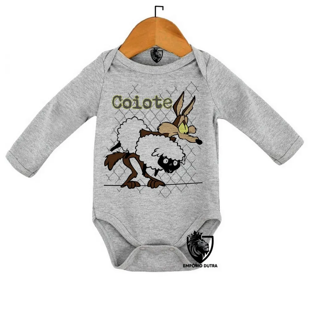 Body Bebê Infantil Coiote ovelha papaleguas acme