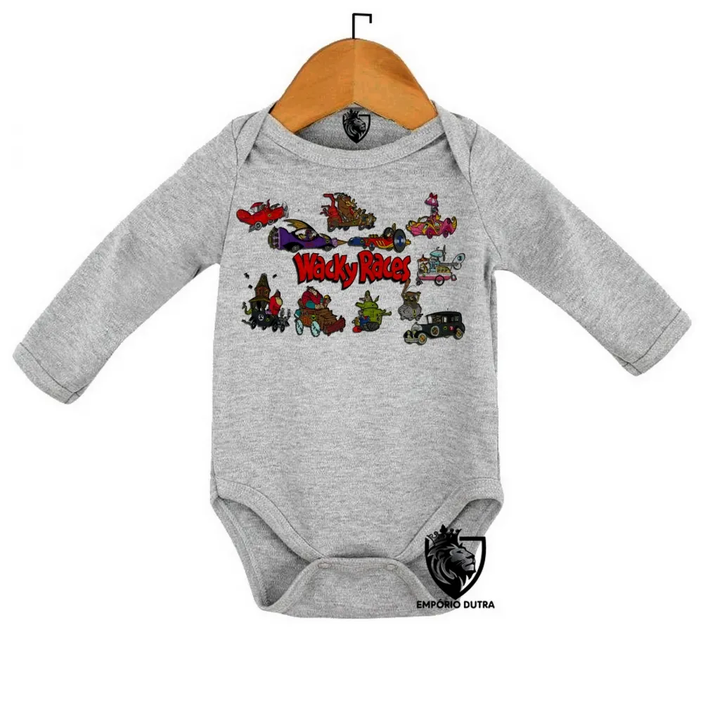 Body Bebê Infantil corrida maluca mutley dick vigarista turma Imagem