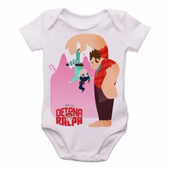 Body Bebê Infantil Detona Ralph Vanellope disney - Foto 2