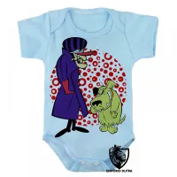 Body Bebê Infantil Dick Vigarista Mutley corrida maluca - Foto 3