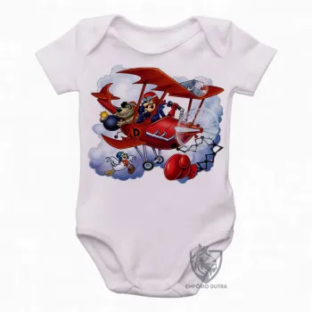 Body Bebê Infantil Dick vigarista mutttley pegue o pombo avião - Foto 2