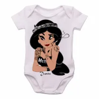 Body Bebê Infantil Jasmine Aladim fumando - Foto 2