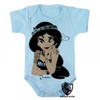 Body Bebê Infantil Jasmine Aladim fumando - Foto 3