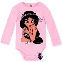 Body Bebê Infantil Jasmine Aladim fumando - Foto 4