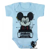 Body Bebê Infantil Mickey mouse disney preso - Foto 3
