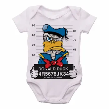 Body Bebê Infantil pato donald disney preso - Foto 2