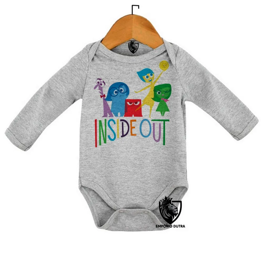 Body Bebê Infantil Divertida mente disney pixar