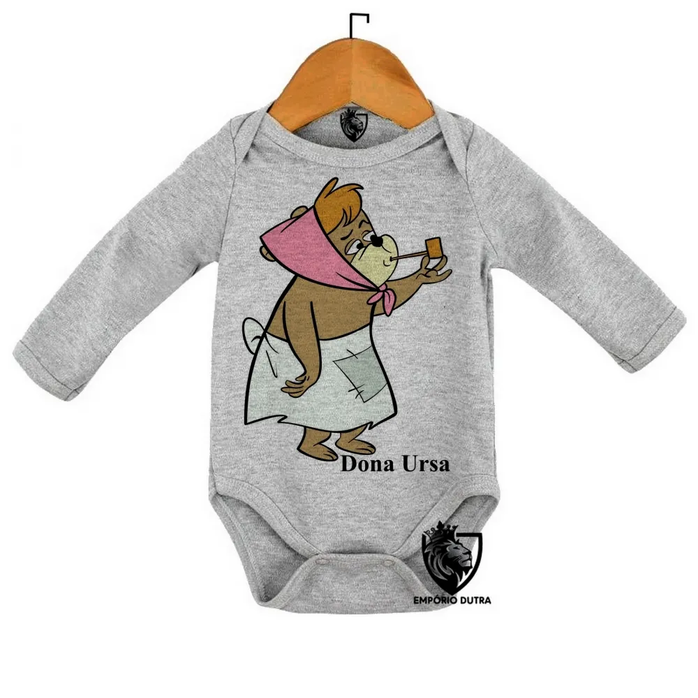 Body Bebê Infantil Dona Ursa Zé Buscapé Hanna Barbera