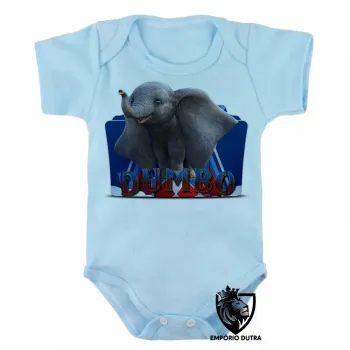 Body Bebê Infantil Dumbo Elefante - Foto 2