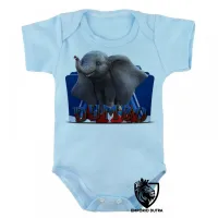 Body Bebê Infantil Dumbo Elefante - Foto 2