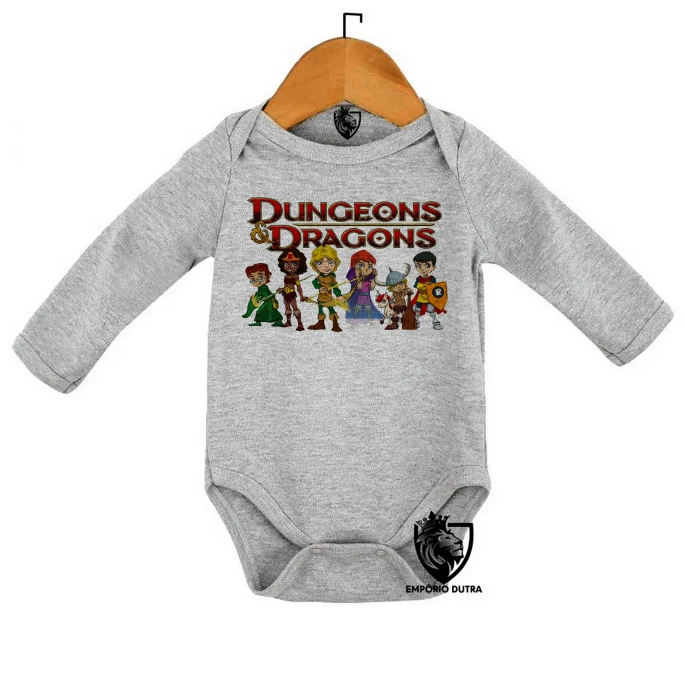 Body Bebê Infantil Dungeons e Dragons caverna dragão