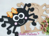 G1.598 Gabarito de Moldes  em MDF  Luva Música A Dona Aranha