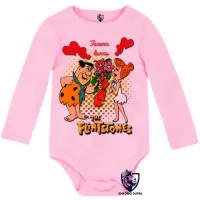Body Bebê Infantil Flinstones Forever lovers namoro - Foto 4
