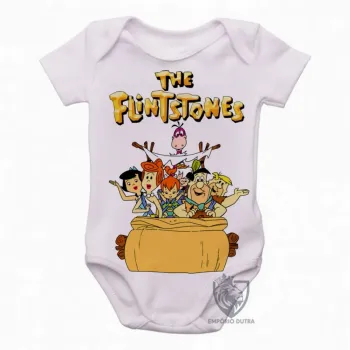 Body Bebê Infantil flinstones the flintstones hanna barbera - Foto 2