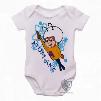 Body Bebê Infantil formiga atomica atom ant desenho antigo - Foto 2