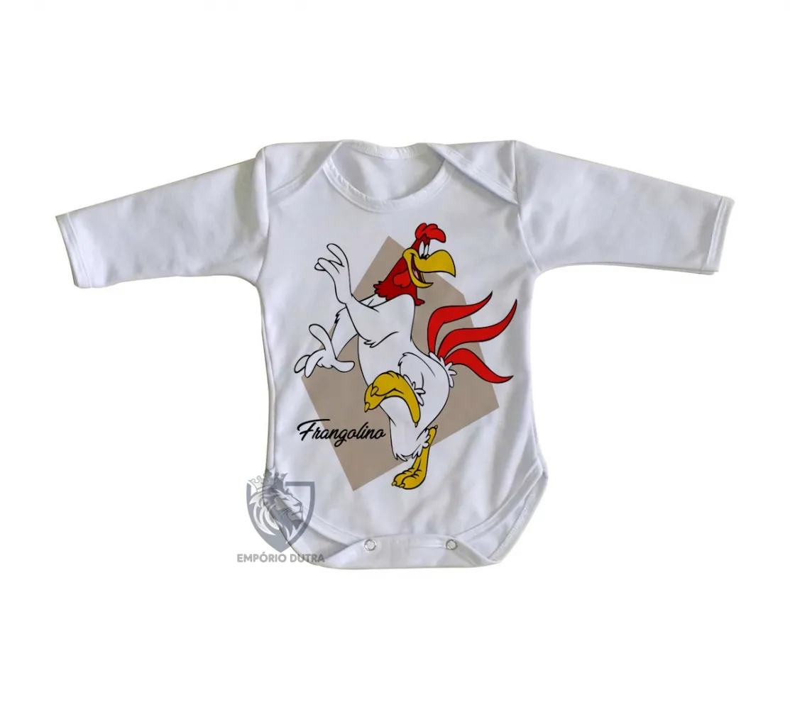 Body Bebê Infantil Frangolino desenho antigo Imagem