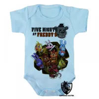 Body Bebê Infantil Five Night at Freddys personagens - Foto 3