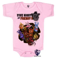 Body Bebê Infantil Five Night at Freddys personagens - Foto 4