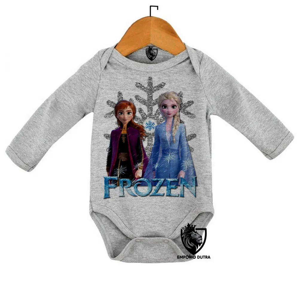 Body Bebê Infantil Frozen Anna Elsa