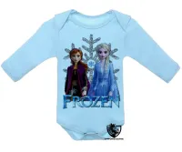 Body Bebê Infantil Frozen Anna Elsa - Foto 3