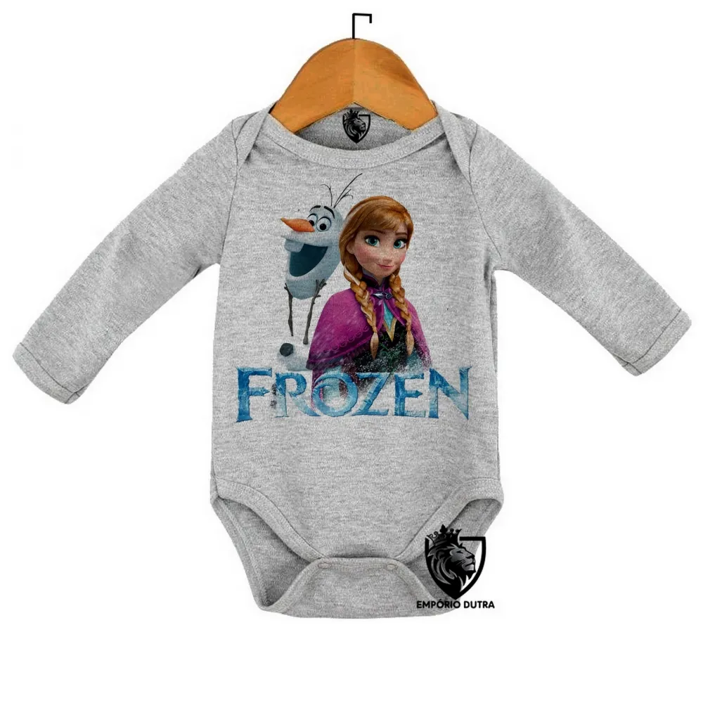 Body Bebê Infantil Frozen Anna Olaf