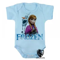 Body Bebê Infantil Frozen Anna Olaf - Foto 3