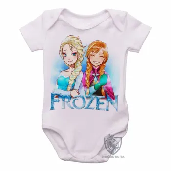 Body Bebê Infantil Frozen desenho elsa anna - Foto 2