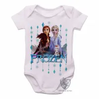Body Bebê Infantil Frozen II Anna e Elsa - Foto 2