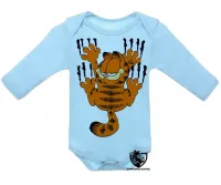 Body Bebê Infantil Garfield arranhar gato cat gatinho - Foto 3