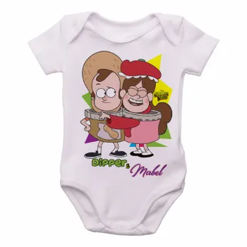 Body Bebê Infantil Gravity Falls Dipper Mabel potes - Foto 2