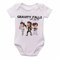 Body Bebê Infantil Gravity Falls in the last Jedi - Foto 2